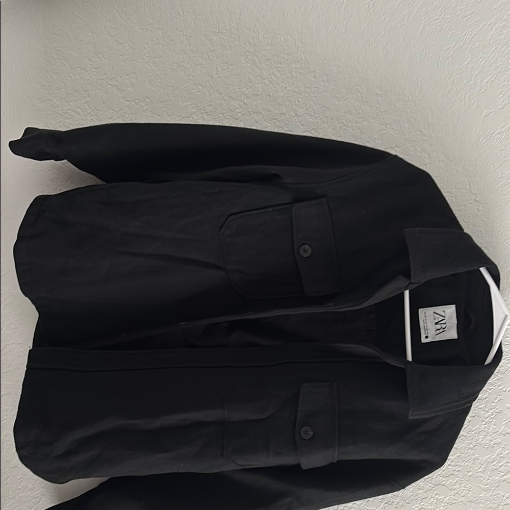 Zara Black Button-Up Shirt